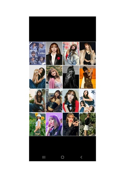 Kpop- Blackpink - Lisa New Season Tasarımlı Desenli 16 ' Lı Fotokart Seti