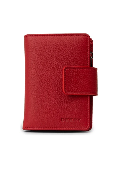 Deery Hakiki Deri Kırmızı Dikey Kadın Cüzdanı - 00918zkrmz01 Kırmızı