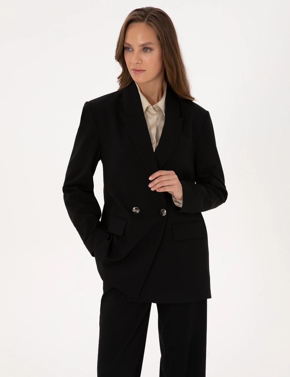 Pierre Cardin Kadın Siyah Ceket 50319433-vr046 Siyah