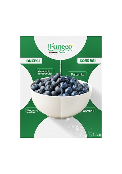 Natural Meyve & Sebze Yıkayıcı 100g 30 Kullanımlık - Bitki Ve Mineral Bazlı Temizleyici Toz Beyaz