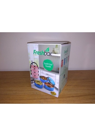 Freshbox 3 Katlı Sızdırmaz Vakumlu Yemek Termosu Sefer Tası
