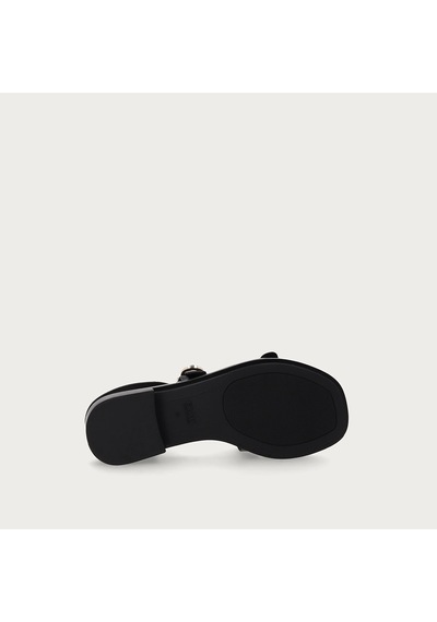 Nero Black Sandalet Kadın 87m6 Frau Leather Multi-strap Sandals siyah