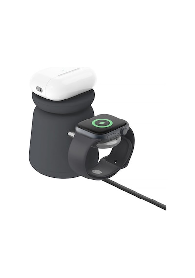 Belkin Boostcharge Pro 2'si1 Arada Magesafe Şarj İstasyonu Siyah