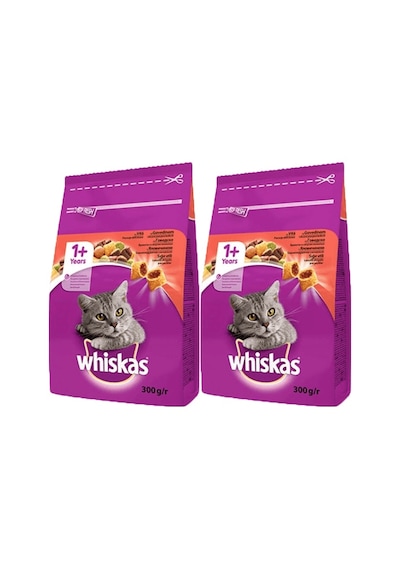 Whiskas Sığır Etli Yetişkin Kedi Maması 2 x 300 G