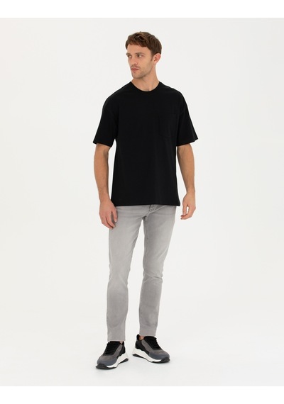 Pierre Cardin Erkek Siyah Tişört 50289362-Vr046 Siyah