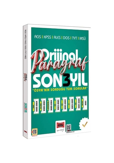 Yargı 2026 Kpss Ags Ales Dgs Tyt Msü Orijinal Paragraf Son 3 Yıl Çıkmış Sorular