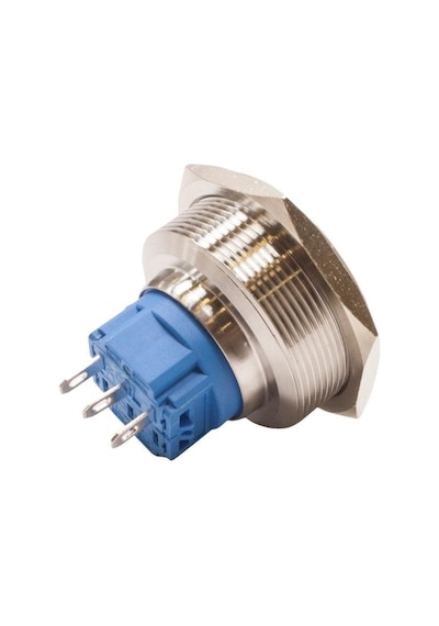 Motorobit 30B-G1 30Mm Çıkık Yaylı Metal Buton