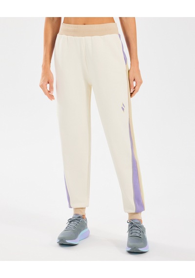 Skechers W Diagonal Lw Fleece Jogger Sweatpant Kadın Off White Eşofman Altı S2510048-102 Off White Beyaz