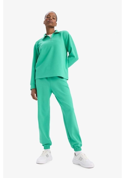 DeFactoFit Sporcu Jogger İnce Eşofman Altı Standart Fit Modal Çift Cepli Basic Düz B1794AX25SPGN268