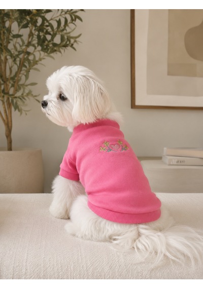 Gedyco Tiny Pink Küçük Irk Köpek Likralı Sweatshirt-21569