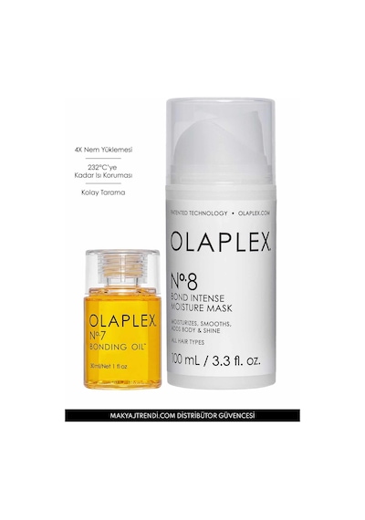 Olaplex No:8 Bonding & Intense Moisture Maske 100 ML + No:7 Bonding Oil 30 ML