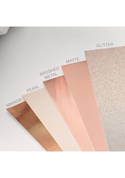 Sizzix Rose Gold Surfacez Zengin Kart Stoğu, 20x29 Cm, 50'li Paket