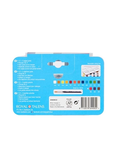 Van Gogh Sulu Boya Seti 12+3 Renk X Tablet - Plastik Kutulu 0