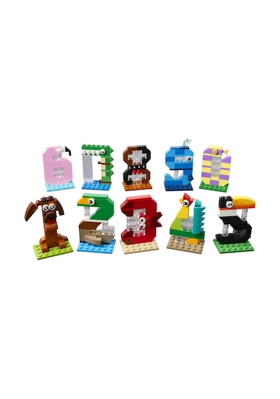 LEGO® Doğum Günü Rakamları 40807 – 6 Yaş ve Üzeri Çocuklar için Hayvanlı Masa ve Süs İçeren Eğitici Oyuncak Yapım Seti (281 Parça)