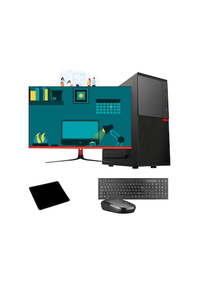 Ramtech WorkForce OF710-335 i7-10700F 16 GB 500 GB HDD+128 GB SSD R5230 27" Dos Masaüstü Bilgisayar