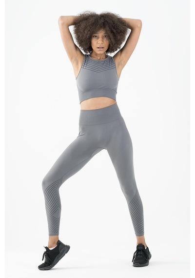 Maraton Active Slimfit Kadın Kapalı Yaka Kolsuz Koşu Açık Antrasit Bra 813094-açık Antrasit