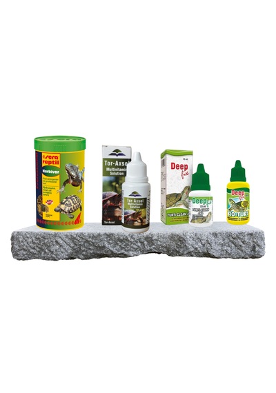 Purecanpati Kara Kaplumbağa Herbivor Yem + Tur Axol Vitamin + Fix Turti Clean Jel + Bio Turt Kabuk Seti Sera Professional Herbivor 250 Ml