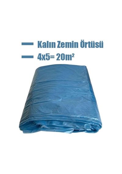 Made Kalın Zemin Örtüsü 4x5 20m², Hışır Örtü Eşya Koruma Örtüsü