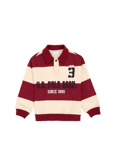 U.s. Polo Assn. Erkek Çocuk Sweatshirt 50308585-vr104 Koyu Frambuaz/dark Raspberry