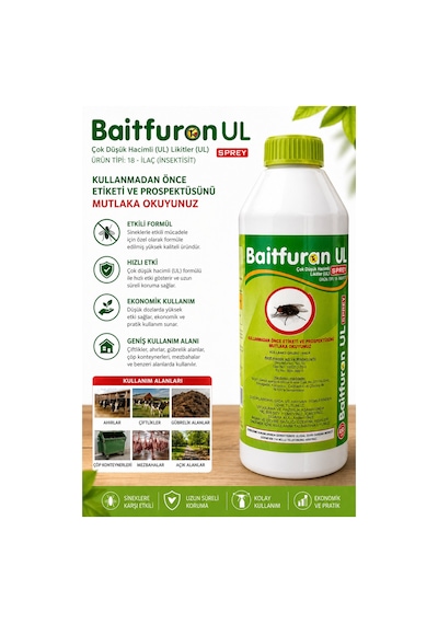 Jetta 2lt Ilaçlama Pompası - Baitfuran Ul 450ml Karasinek - Arı Haşere Öldürücü Hazır Sprey