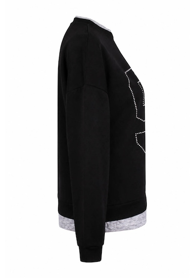 Trender 2699 Siyah Kadın Sweatshirt 27kı40000033