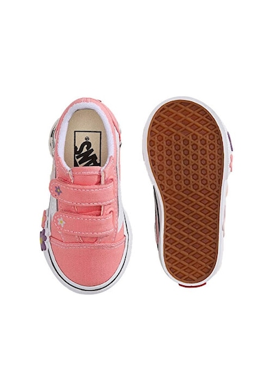Vans Old Skool V Flower Çocuk Günlük Ayakkabı Vn000z5xgsb1 Pembe