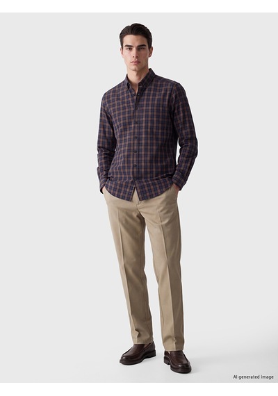 Lcwaıkıkı Classic Kahverengi Regular Fit Gabardin Erkek Gömlek