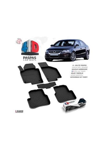 Vw Passat B6 4d Havuzlu Paspas 2005-2010 A+kalite 4ds-82714