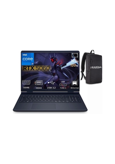 Dell Alienware 16 Aurora AC16250-C716156W-10 Core7-240H 96 GB 2 TB 8 GB RTX5060 16" W11H Dizüstü Bilgisayar