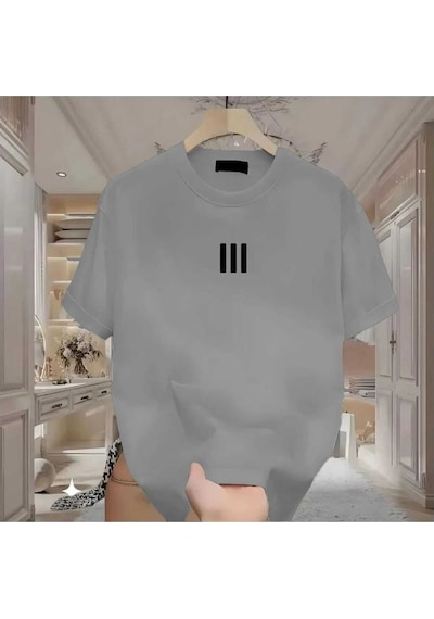 Kozia Outdoors Maloçbey 3 Çizgi Baskılı Oversize Unisex Basic O Yaka T-shirt Gri Kozia Outdoors Maloçbey 3 Çizgi Baskılı Oversize Unisex Basic O Yaka T-shirt Gri