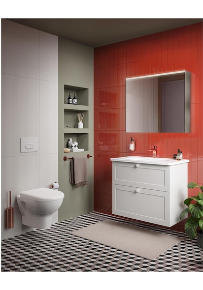VitrA Core Dolaplı Ayna 80 Cm Led 66911 Krom