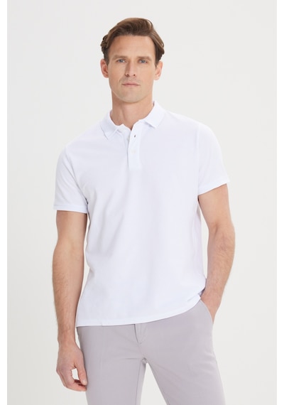 AC&Co / Altınyıldız Classics Altinyildiz Classics 4A4820200001BYZL Erkek Beyaz Slim Fit Dar Kesim Polo Yaka %100 Pamuk Tişört Beyaz AC&Co / Altınyıldız Classics Altinyildiz Classics 4A4820200001BYZL Erkek Beyaz Slim Fit Dar Kesim Polo Yaka %100 Pamuk Tişört Beyaz