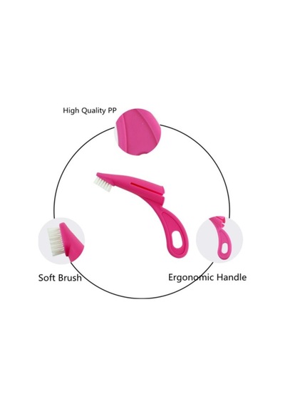 1 Adet Ergonomik Kedi Köpek Diş Fırçası Yumuşak Uç