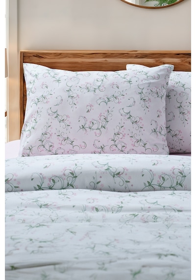 Almira Cotton Feel Nevresim Takımı Çift Kişilik Beyaz