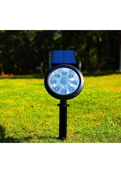18w Led Solar Kazıklı Çim Armatür Cata Güneş Enerjili Led Işık Çim Lambası Bahçe Ağaç Çalı Duvar Aydınlatma Amber