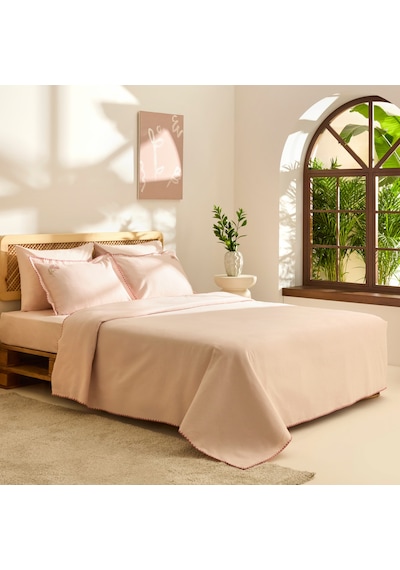 Kaşmir Home Liana Çift Kişilik Pike Takımı Rose Rose
