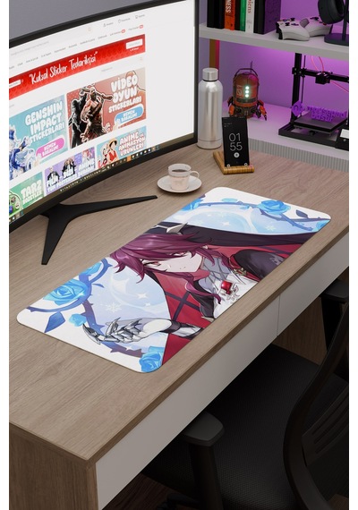 Rosaria Genshin Impact Anime Oyuncu V4 - 70x30 Xl Gaming Mouse Pad Fare Altlığı