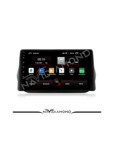 Citroen Nemo Uyumlu 4 Gb Ram 64 Gb Hafıza Oem Multimedia Teyp 9.0 İnç
