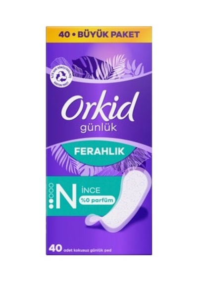 Büyük Paket 40 Adet Günlük Ped, Rahat Kullanım İçin