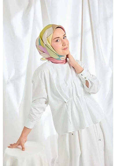 Silk Home %100 Twill İpek Eşarp S543 Mint Yeşili