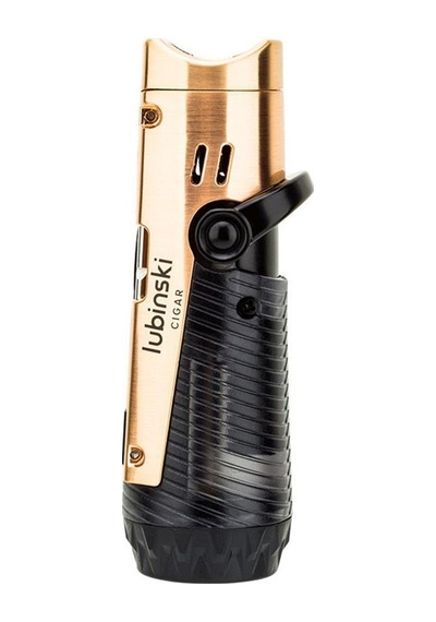 Lubinski Lion İğneli + Delicili Tek Torch Puro Çakmağı Gold