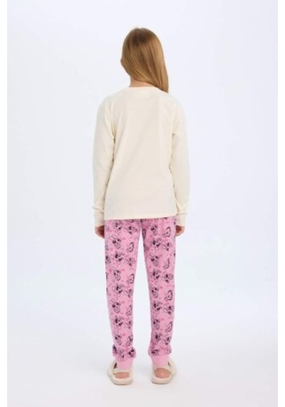 DeFacto Kız Çocuk Pijama Takımı PowerPuff Girls Uzun Kollu Üst Uzun Alt D2776A824AUER103
