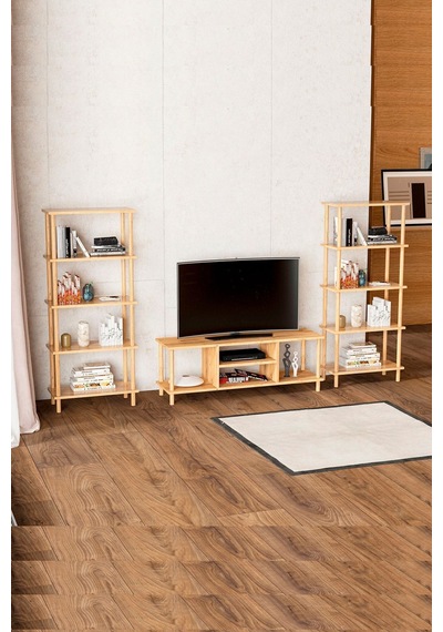 Tv Ünitesi 2 Kitaplıklı Atlantikçam Tv Ünitesi 2 Kitaplıklı Atlantikçam