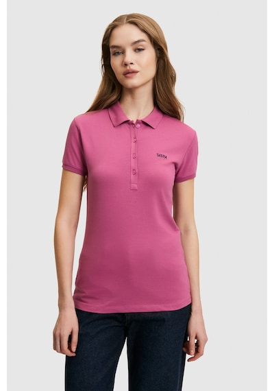 U.S. Polo Assn. U.s. Polo Assn. Kadın Fuşya Tişört Basic 50323461-vr023 Fusya