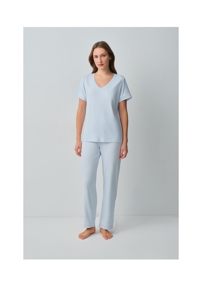 Suwen Emma Pijama Takımı Wsh10510219015 Mavi