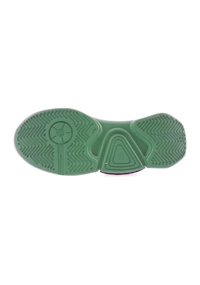Dgn 1013-22y Kadın Bağcıklı Yan Sılver Taşlı Strech Kalın Taban Sneakers Ayakkabı Yeşil