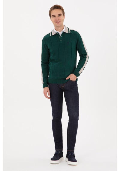 U.S. Polo Assn. U.s. Polo Assn. Erkek Koyu Yeşil Kazak /triko 50315043-vr079 Koyu Yesıl
