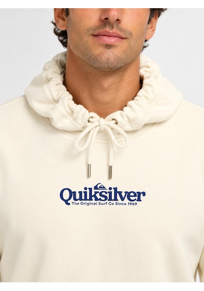 Quiksilver Fineline Hoodie Erkek Sweatshirt-eqyft05242 Krem