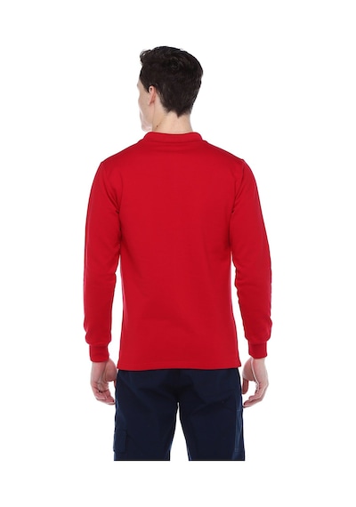 Polo Yaka Kırmızı Sweat Kırmızı