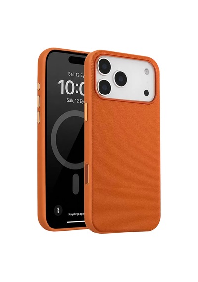 Joko Apple Uyumlu iPhone 17 Pro Max Vero Magsafe Kapak - Turuncu
